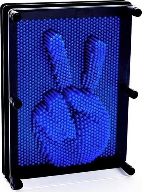 KÜÇÜK BOY 13X10 CM KOYU MAVİ PİN ART BLUE 3D DİMENSİONAL SCULPTURE KOYU MAVİ PİNART 3D ÇİVİ SANATI