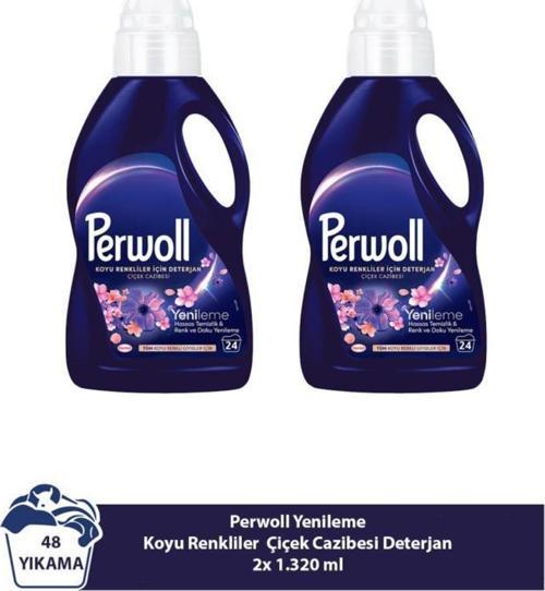 Sıvı Deterjan Koyu Renkliler Çiçek Cazibesi 2x1.32L – 48 Yıkama İçin Ferahlatıcı Güç