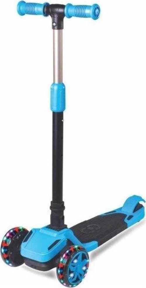 Scooter Cool Wheels Tulpar Işıklı Katlanır Mavi Scooter 8+