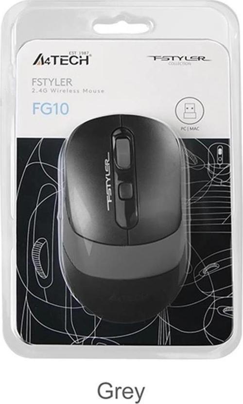 A4 Tech Fg10 Gri Nano Kablosuz Optik 2000 Dpı Mouse