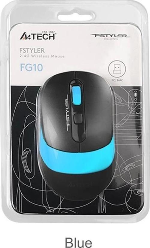 A4 Tech Fg10 Mavi Nano Kablosuz Optik 2000 Dpı Mouse