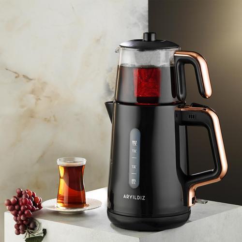 Tea Perfect Çay Makinesi Siyah Bakır