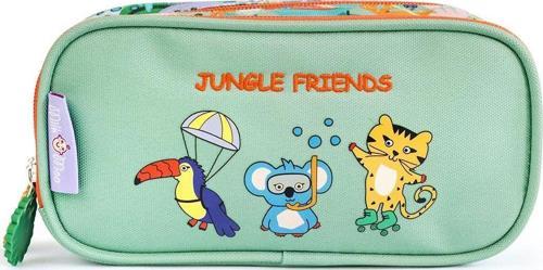 Çift Bölmeli Kalem Kutusu Jungle Friends