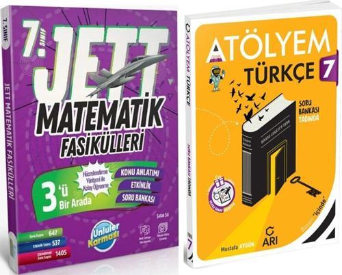 Ünlüler Yayınları 7. Sınıf Matematik JETT Soru Fasikülleri ve Arı Atölyem Seti 2 Kitap