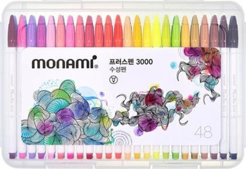 3000 Plus Pen Fine Liner Çizim Kalem Seti 48 Renk Kutulu Set