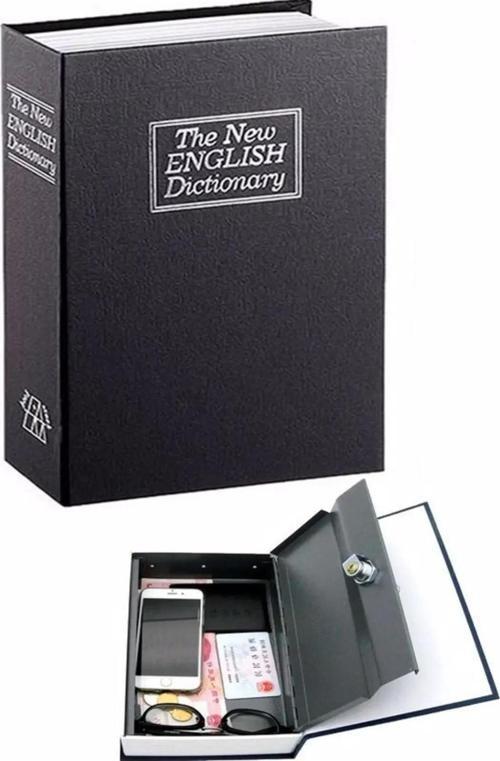  Kitap Şeklinde Gizli Kasa Kilitli Sözlük Para Kumbarası