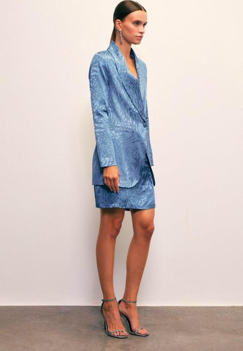 Jakarlı Çan Etek - İndigo