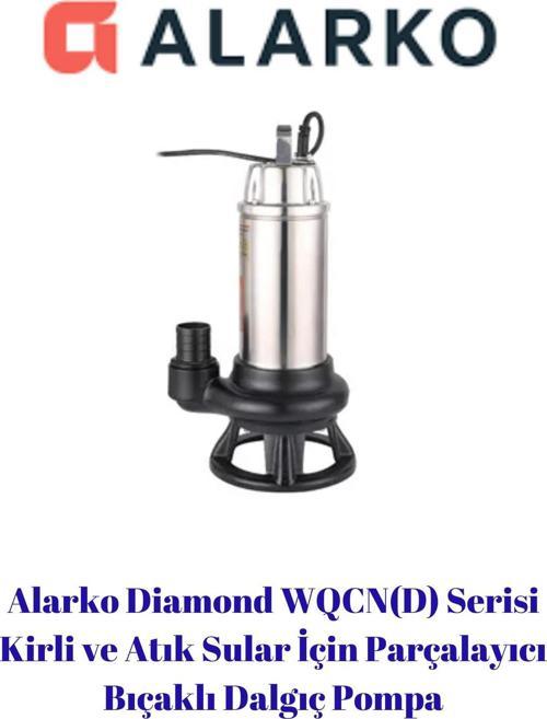 Diamond Wqcnd 13-10 Serisi Kirli Ve Atık Sular Için Parçalayıcı Bıçaklı Dalgıç Pompa 1,5 Hp 220v