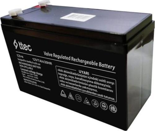 12 Volt 7 Amper Akü 12v 7ah 20hr Bakımsız Kuru Akü
