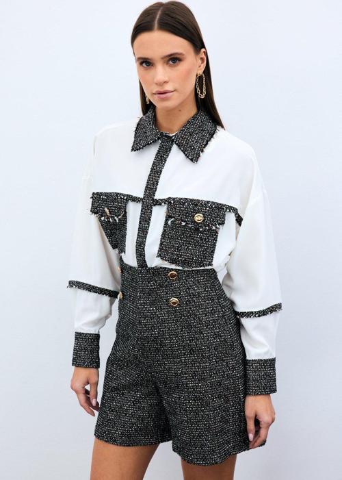 Cepli Tüvitli Gömlek - Kahve