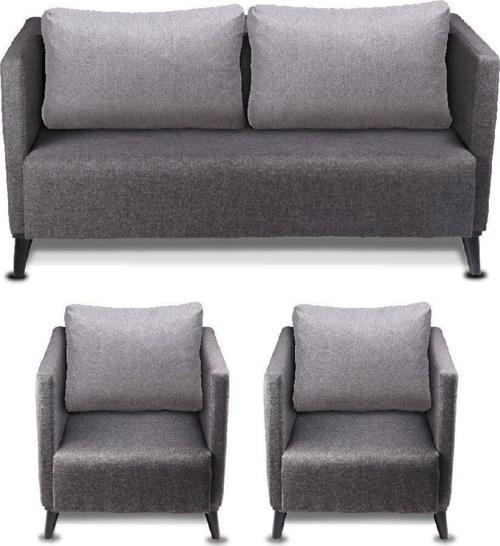 Grey Üçlü Bekleme Koltuk Takimı