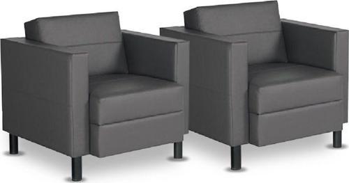 Belen Deri İki Adet Tekli Koltuk