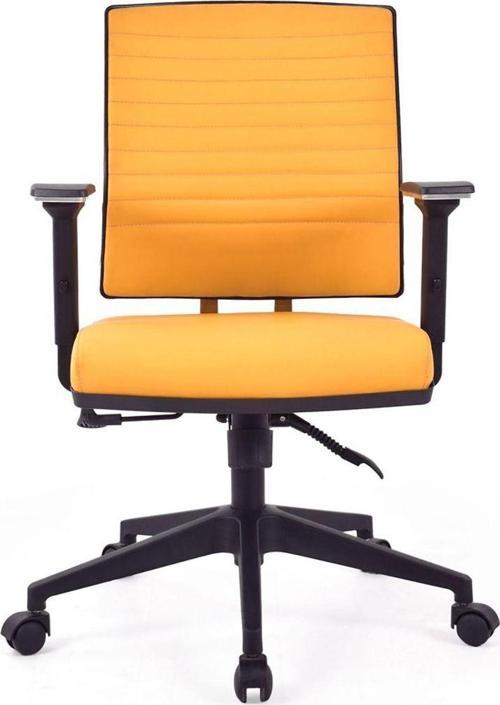 Mita Turuncu Deri Pls Deri Çalışma Koltuğu Ofis Koltuğu