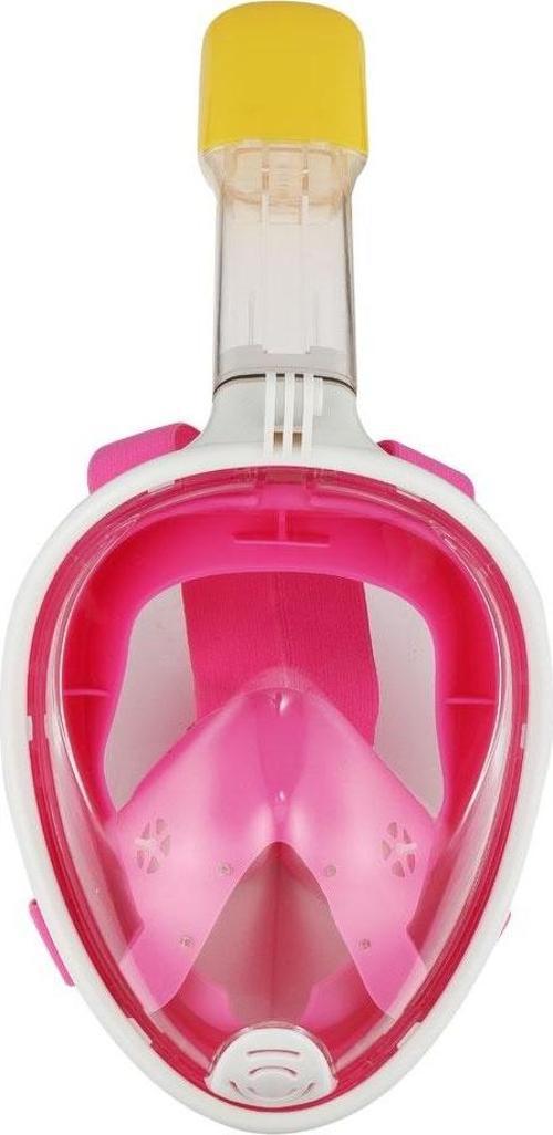 Full Face Şnorkel Dalış Maske Tam Yüz Anti-Sis ve Sızıntı S/M Pembe