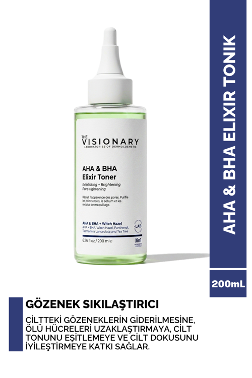AHA & BHA - Cadı Fındığı İçeren Gözenek Sıkılaştırıcı ve Canlandırıcı Tonik 200 mL