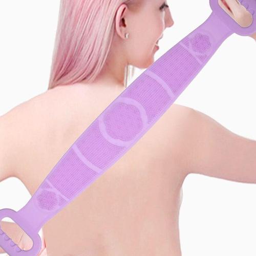 70 cm Çift Taraflı Sırt Kesesi -Silikon Duş Kesesi - Peeling Banyo Kesesi-Findit