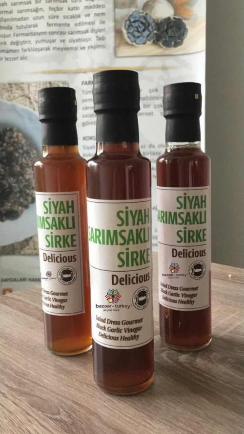 DOĞAL SİYAH SARIMSAKLI SİRKE 250 ML