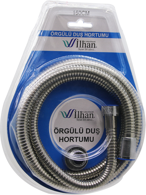 ÖRGÜLÜ DUŞ HORTUMU SPİRALİ VAKUMLU 150CM-Findit