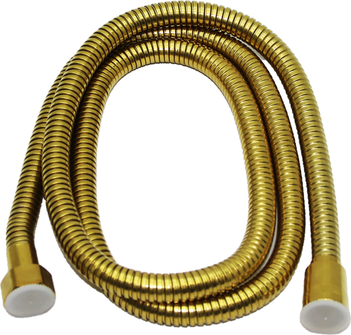POŞETLİ GOLD SARI ÖRGÜLÜ DUŞ HORTUMU SPİRALİ 150CM-Findit