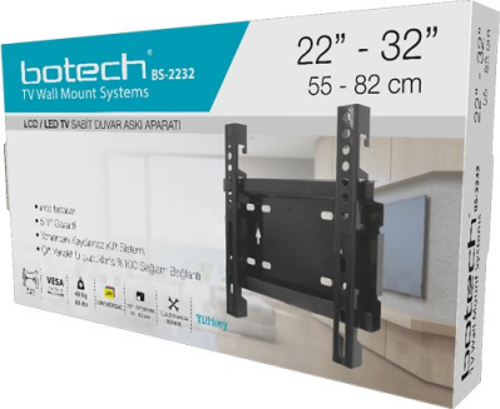 BS-2232 SABİT TV ASKI APARATI 55X82CM-Findit