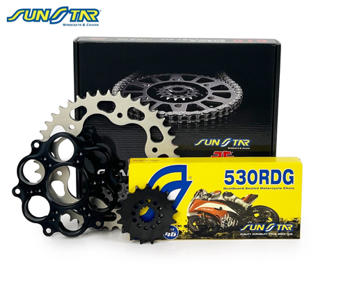 Zincir Dişli Seti Ducatı Multıstrada Pıkes Peak (1260 Cc)  (2018-2021) / Zincir : Sunstar 530Rdg (Çelik)-114 / Dişli: Sunstar (15T-40T)