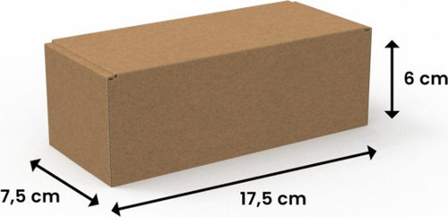 17,5X7,5X6 - 1000 Adet Kilitli E-Ticaret Karton Kargo Kutusu