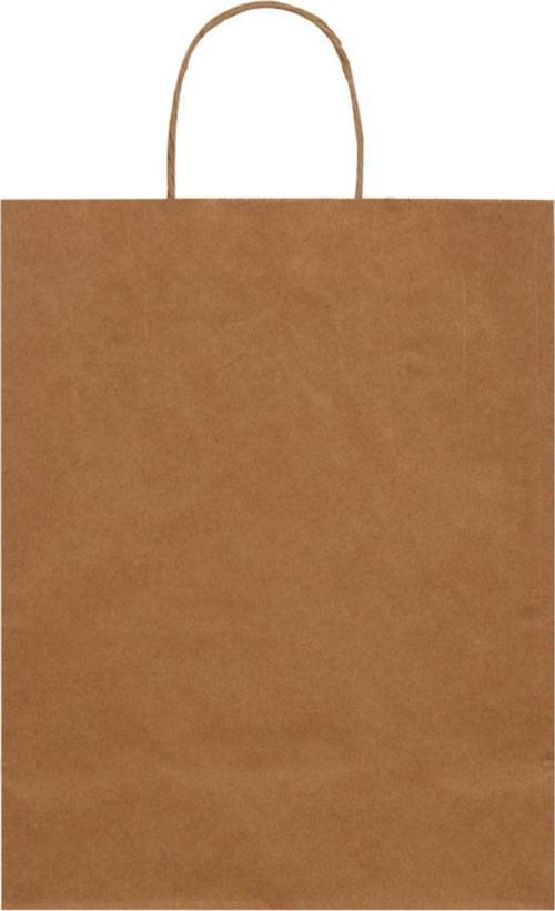 20X10X22-25 Adet Burgu Saplı Kraft Çanta