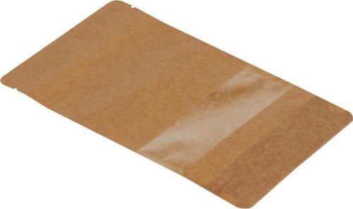 11 Cm X 18,5 Cm 3,5 Cm -200 Adet Kraft Dar Pencereli Doypack