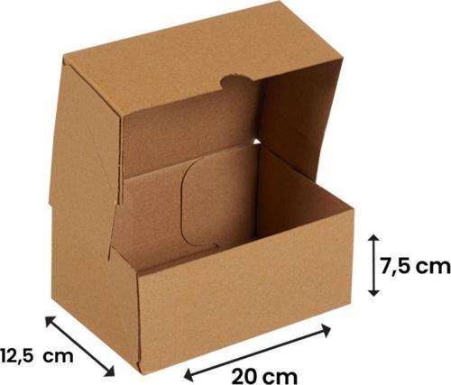 20X12,5X7,5-200 Adet Kesimli Karton Kutu - Internet Ve Kargo Kutusu