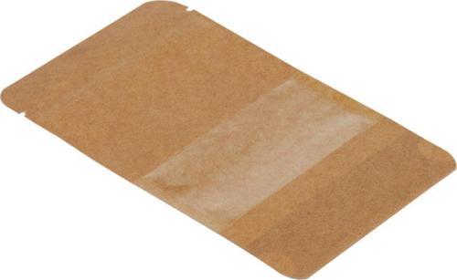 8,5 Cm X 14,5 Cm 2,5 Cm -500 Adet Kraft Dar Pencereli Doypack