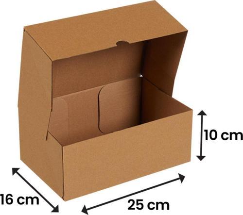 25X16X10-50 Adet Kesimli Karton Kutu - Internet Ve Kargo Kutusu