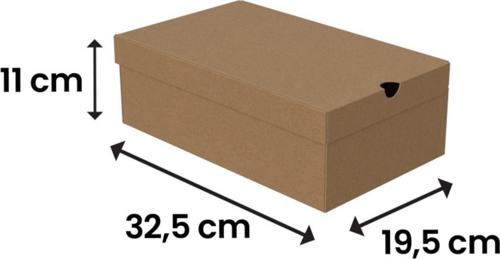 32,5X19,5X11 - Kendinden Kapaklı Ayakkabı Kutusu - 25 Adet