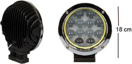 Offroad Sis Lambası 12 Ledli 60W-12-24V Nikel-Angel Takım / Lass253-Na