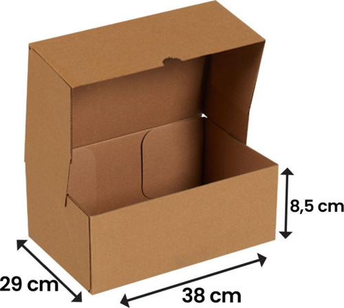 38X29X8,5-25 Adet Kesimli Karton Kutu - İnternet Ve Kargo Kutusu
