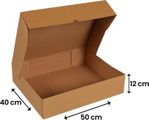 50X40X12-50 Adet Kesimli Karton Kutu - Internet Ve Kargo Kutusu