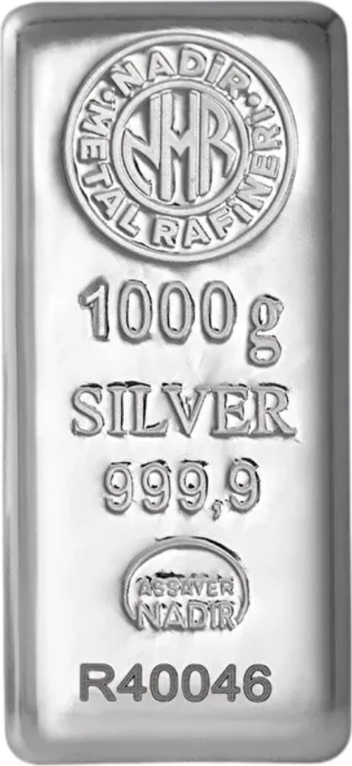 1000 GR 999 Milyem NadirGold Gram Gümüş