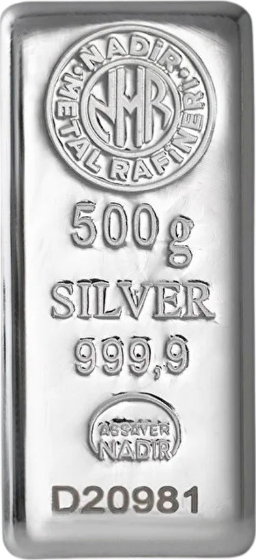 500 GR 999 Milyem NadirGold Gram Gümüş