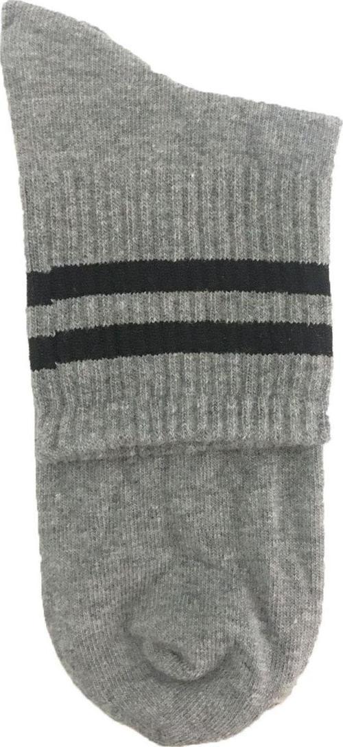 Gri Kısa Tenis Çorap 0023