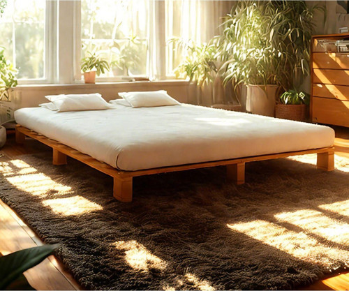 Ahşap Platform Karyola Cevi̇Z Renk 120X200 cm