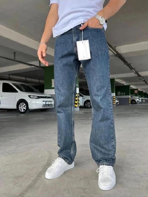 Pause Denim Mavi Baggy Jean Pantolon-7179