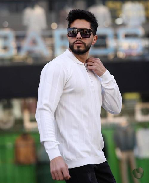 Baros Polo Yaka Uzun Kol Erkek Örme Triko-7164