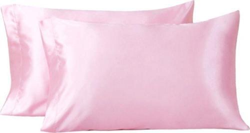 Pembe Saten Yastık Kılıfı 50 X 70 2'Li