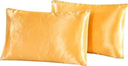 Turuncu Saten Yastık Kılıfı 50 X 70 2'Li