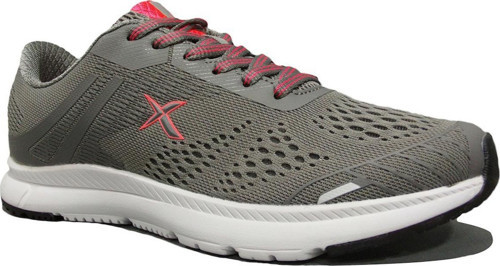 Gri Pembe Bağcıklı Sneaker Spor Ayakkabı