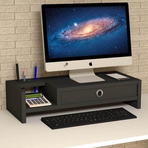 Mira Monitör Yükseltici Siyah Raf