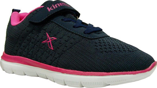 Lacivert Pembe Cırtlı Sneakers Spor Ayakkabı
