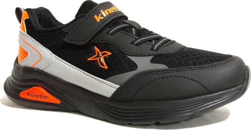 Siyah Turuncu Cırtlı Sneakers Spor Ayakkabı