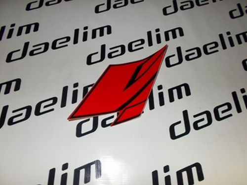 DAELIM VJF250 ROADWIN SIPERLIK SAG UST STIKER VJF (KIRMIZI) #VJF250 B3