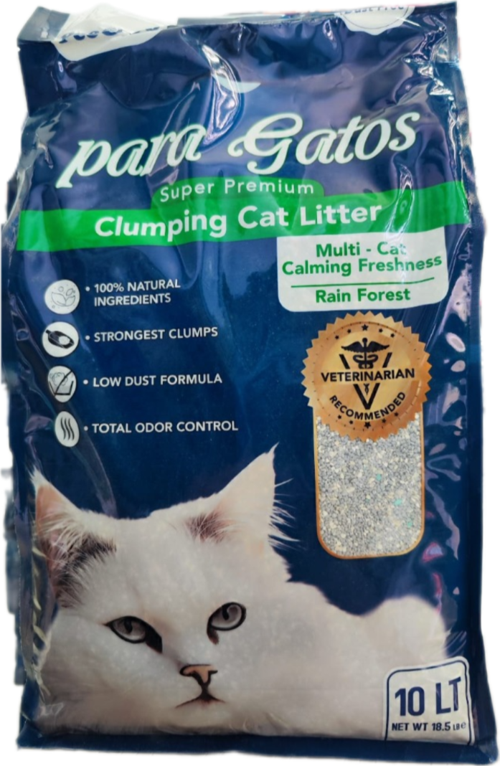 Pee&Go Clumping Cat Litter Multi-Cat Calming Freshness-Rain Forest (Yağmur-Orman Kokulu)
