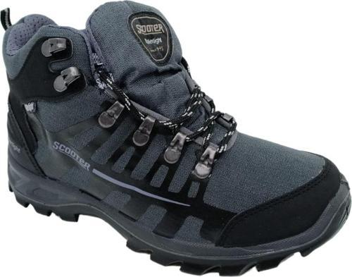 5551 Unisexs Gri Bağcıklı Su Geçirmez Watertight Bot